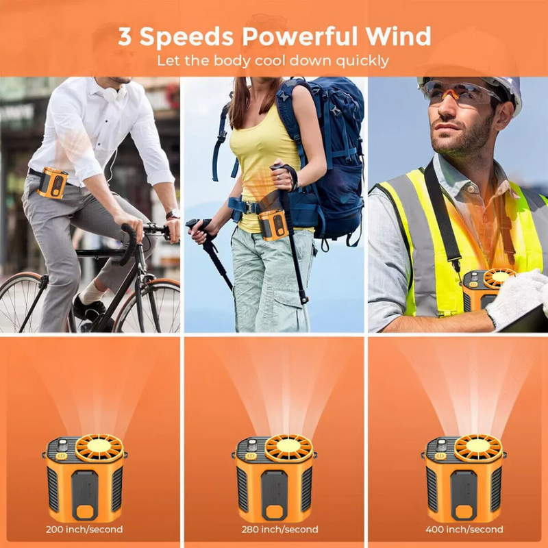Wearable Waist Clip Fan