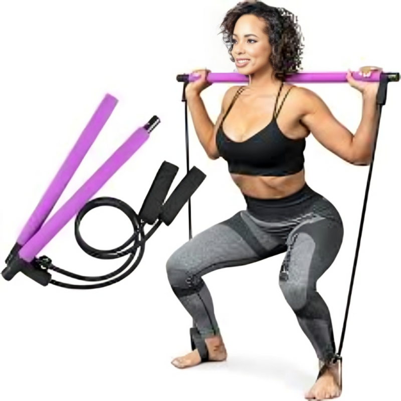 Pilates Resistance Band And Pole Kit